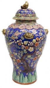 LARGE CHINESE PARCEL GILT & EN