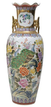 LARGE CHINESE PARCEL-GILT SACK