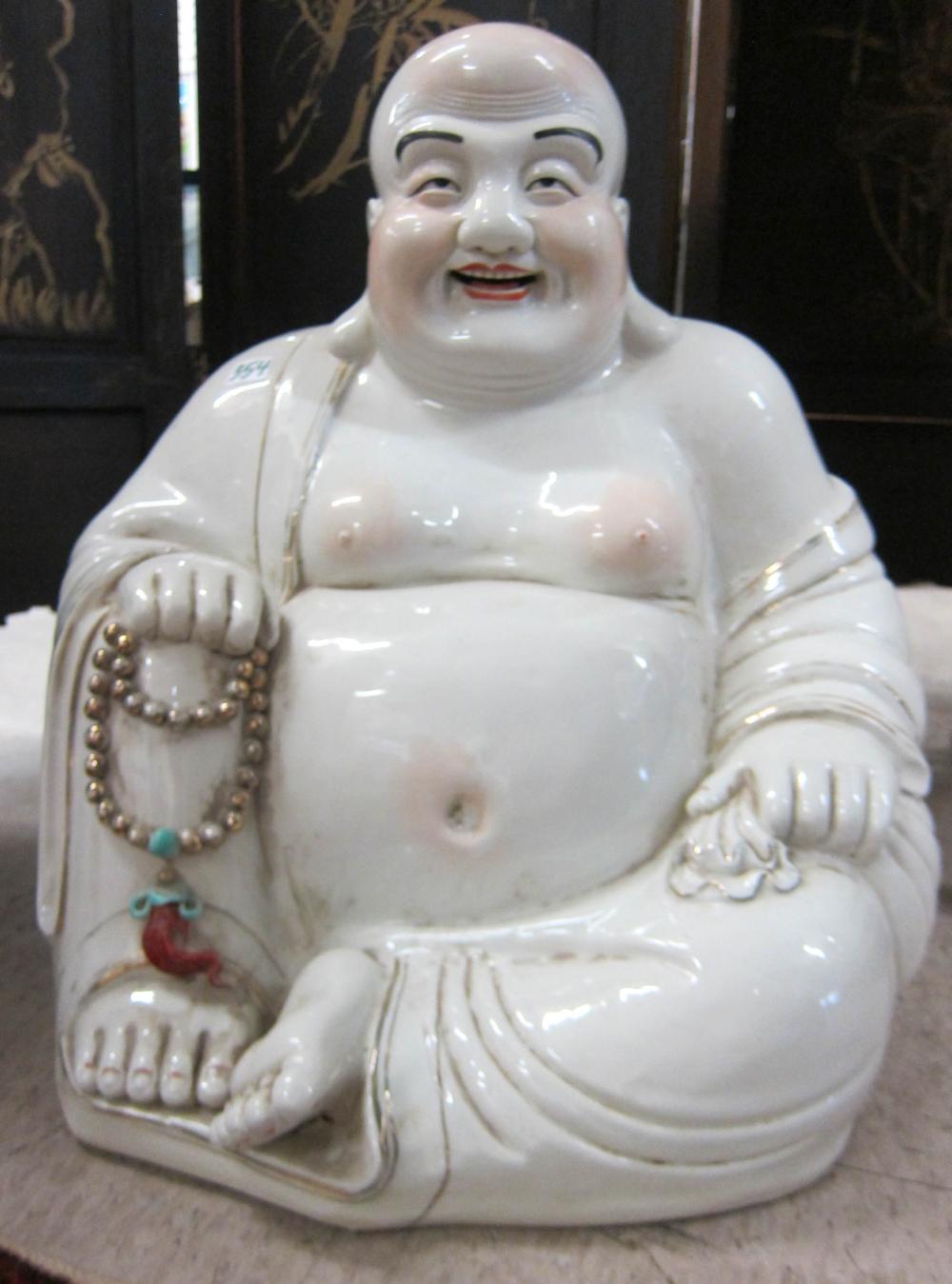 LARGE CHINESE PORCELAIN FIGURE OF