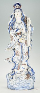 LARGE CHINESE PORCELAIN FIGURE