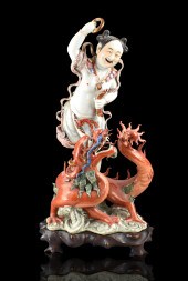 LARGE CHINESE PORCELAIN FIGURE