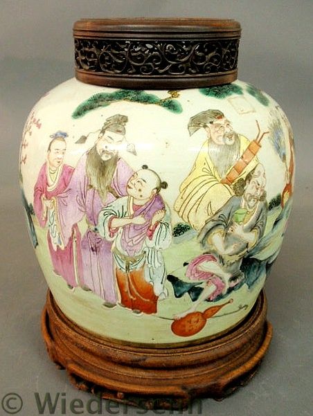 Large Chinese porcelain ginger