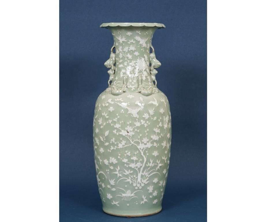 Large Chinese porcelain light green