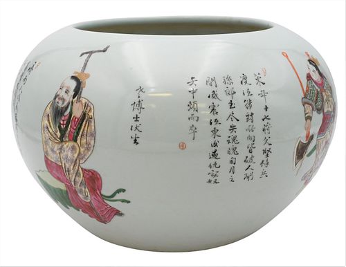 LARGE CHINESE PORCELAIN POTLarge
