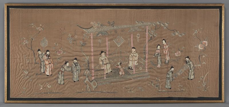Large Chinese Qing framed
