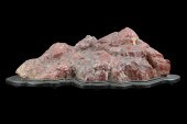 LARGE CHINESE RED SCHOLAR ROCK