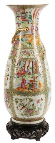 LARGE CHINESE ROSE CANTON PORCELAIN