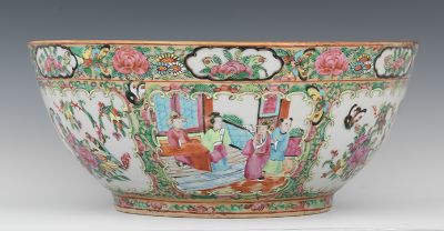 Large Chinese Rose Medallion Bowl
