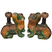 LARGE CHINESE SANCAI POTTERY F