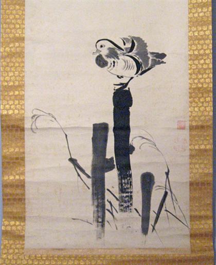 Large chinese scroll, depicting a