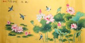 Large Chinese scroll depicting