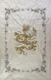 LARGE CHINESE SILK EMBROIDERY