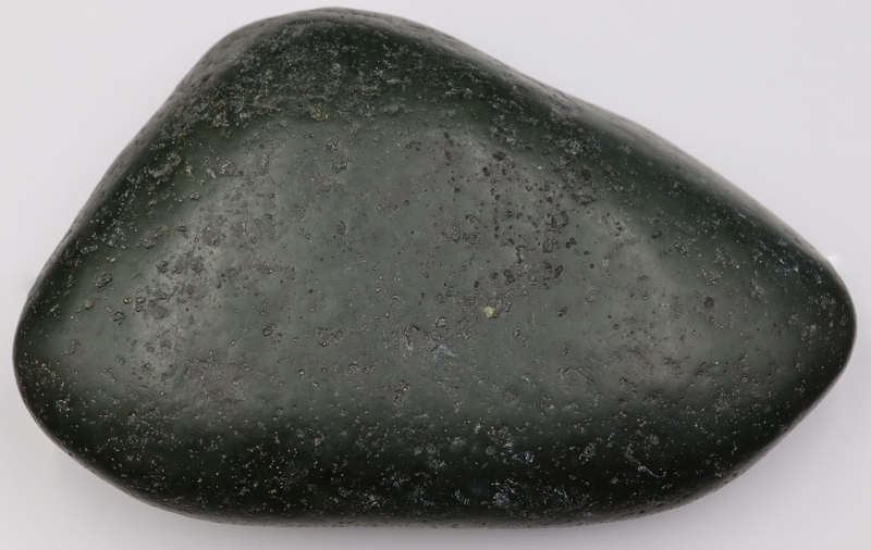LARGE CHINESE SPINACH JADE BOULDER.