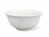 LARGE CHINESE WHITE GLAZED BOW