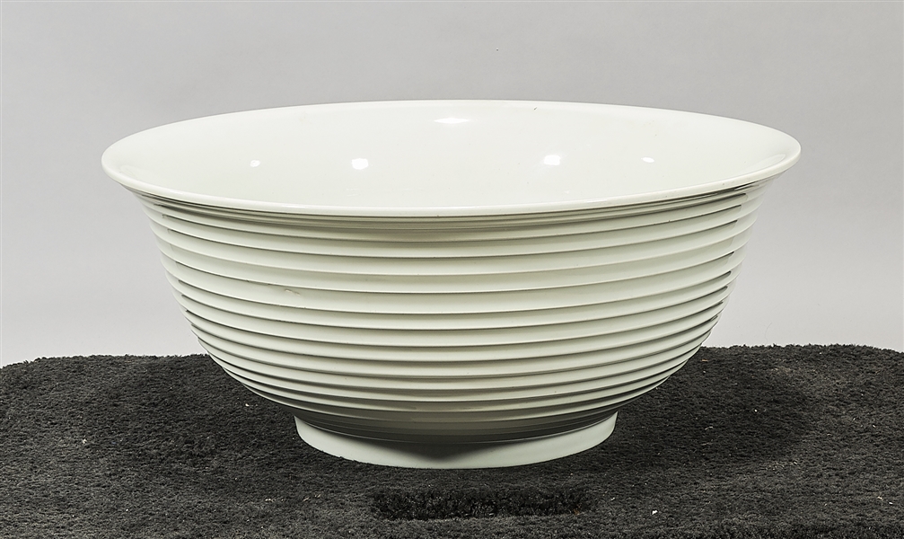 Large Chinese white glazed