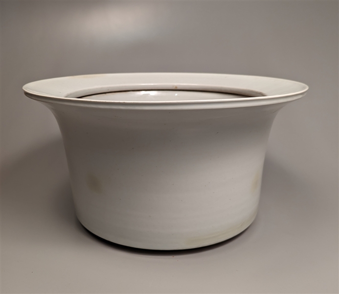 Large Chinese white glazed
