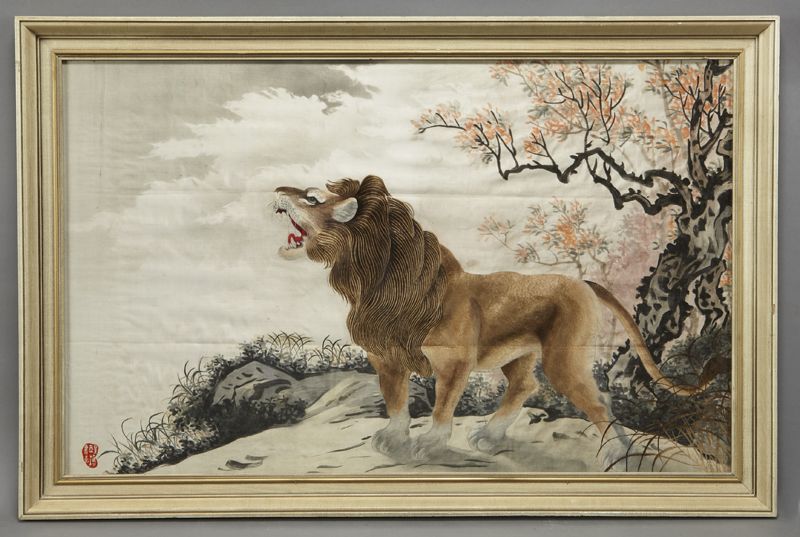 Large Chinese Xiang school framed