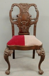 Large Chippendale style carved