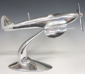 LARGE CHROMED METAL SPITFIRE A