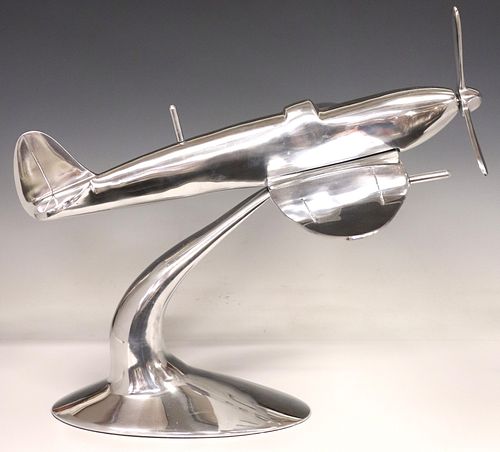 LARGE CHROMED METAL SPITFIRE