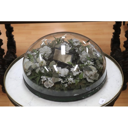 Large circular glass dome, approx