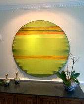 LARGE CIRCULAR MODERN PAINTING