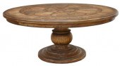 LARGE CIRCULAR PARQUETRY TOP D