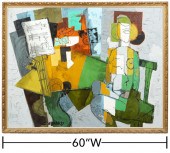 LARGE CLAUDE VENARD PAINTING '