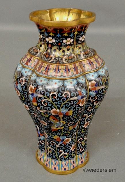 Large cloisonné vase 19th c. with