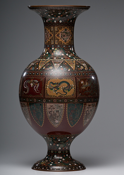 Large Cloisonne Vase 20th century a
