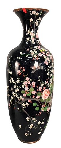 LARGE CLOISONNE VASELarge Cloisonne