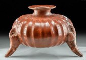 LARGE COLIMA POTTERY GADROONED