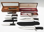 LARGE COLLECTIBLE KNIFE AND BA