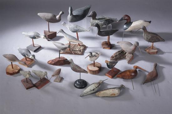 LARGE COLLECTION AMERICAN CARVED