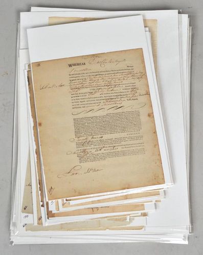 LARGE COLLECTION EARLY 19TH C. RI