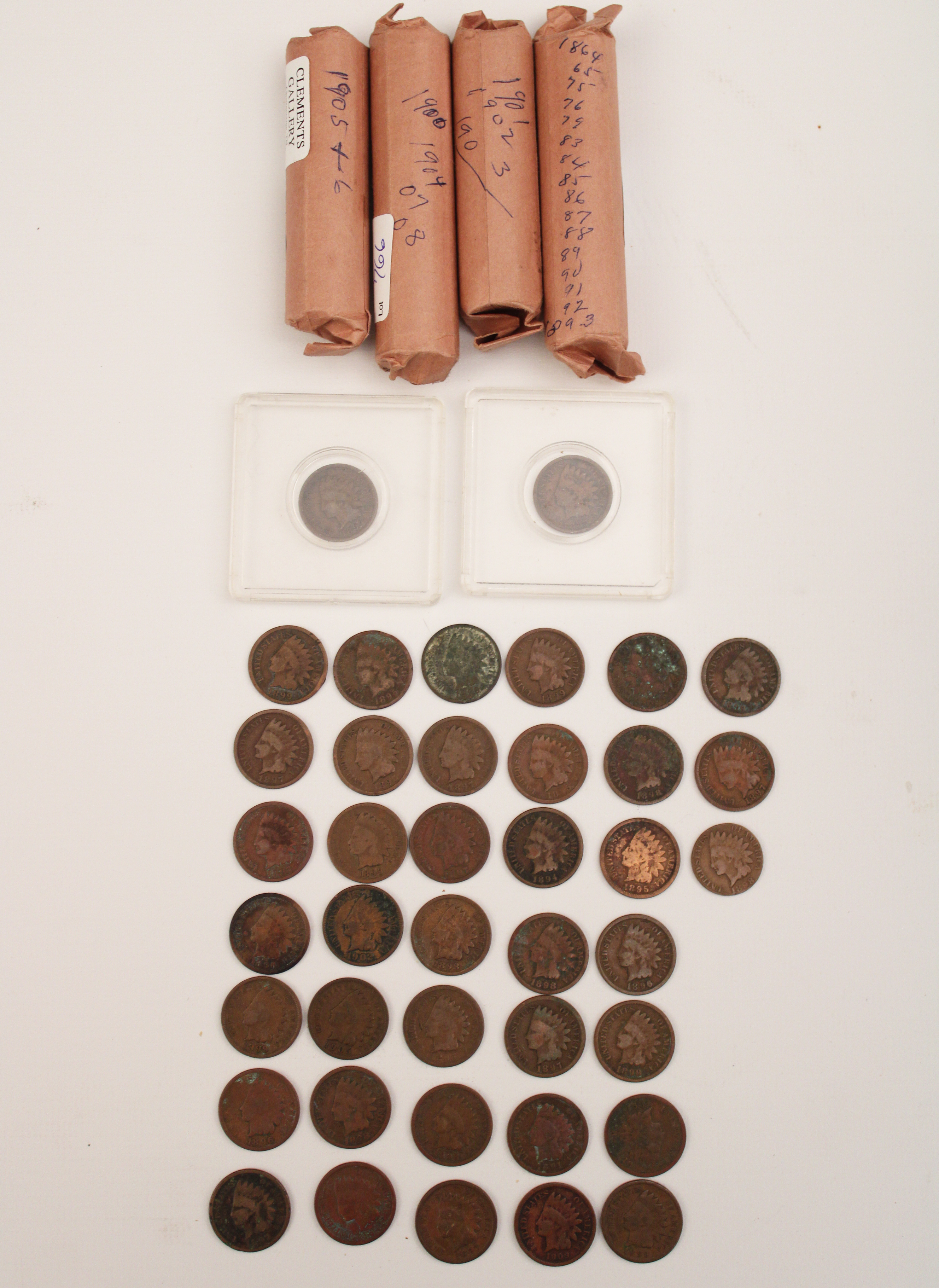 LARGE COLLECTION OF 267 COPPER