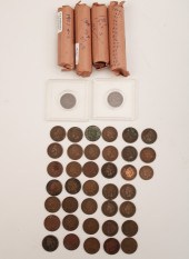 LARGE COLLECTION OF 267 COPPER