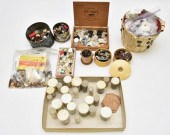 Large collection of buttons an