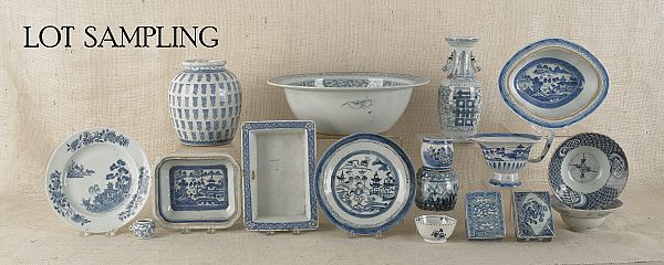 Large collection of Chinese blue