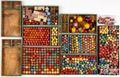 LARGE COLLECTION OF CLAY MARBL