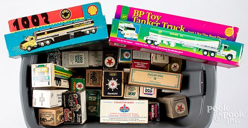 LARGE COLLECTION OF TOY TRUCKS,