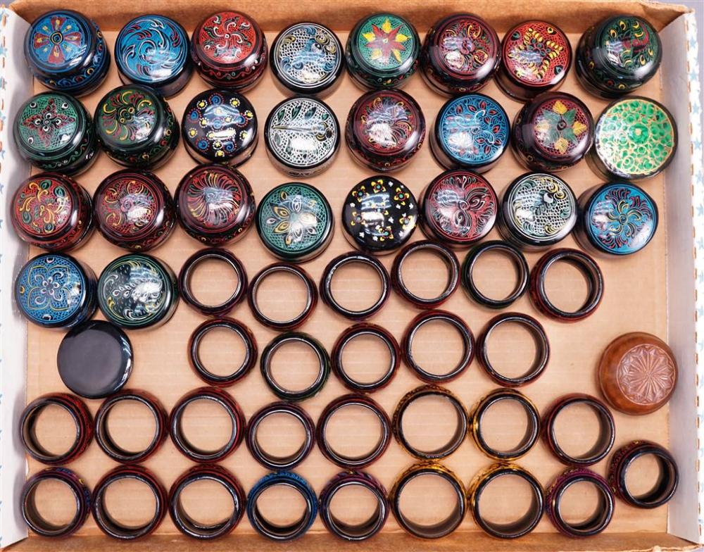 LARGE COLLECTION WITH LACQUER AND
