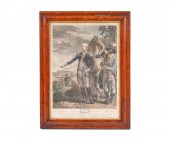 Large colorful hand colored en