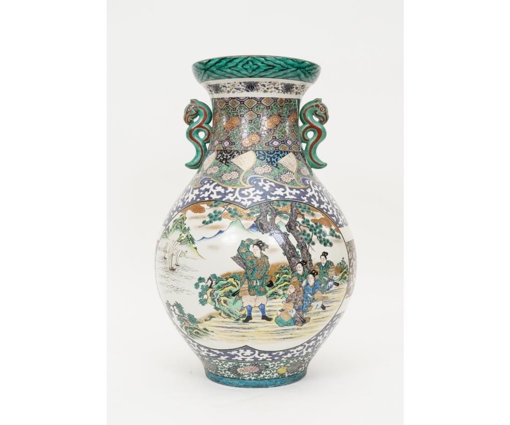 Large colorful Japanese porcelain