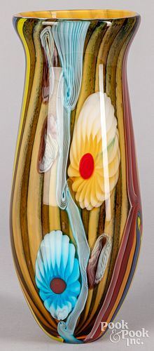 LARGE CONTEMPORARY ART GLASS