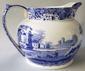 LARGE CONTEMPORARY BLUE AND WH