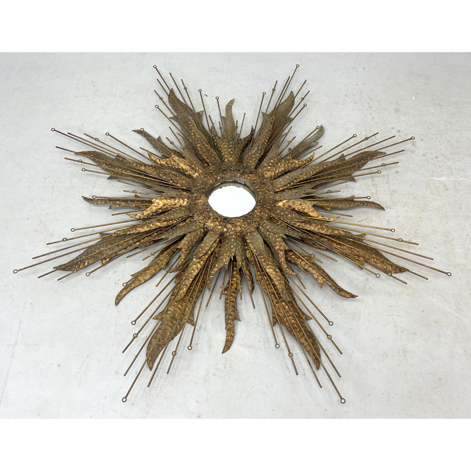 Large contemporary Brutalist mirror