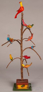 LARGE CONTEMPORARY CARVED AND