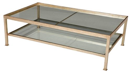 LARGE CONTEMPORARY GLASS AND
