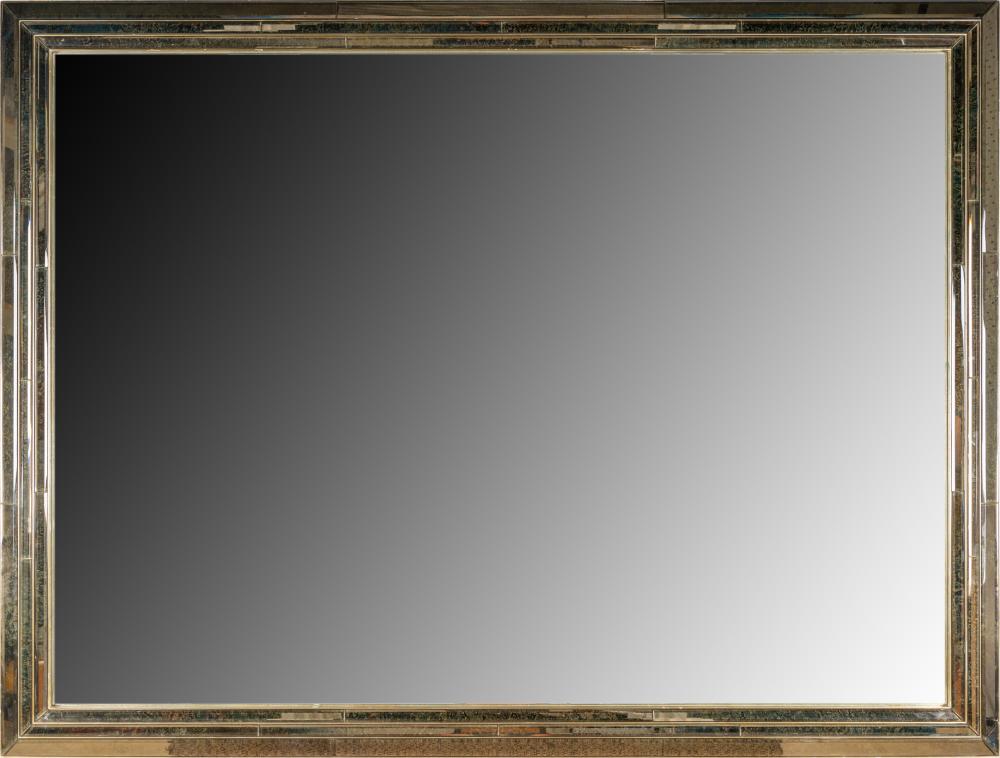 LARGE CONTEMPORARY GLASS-FRAMED